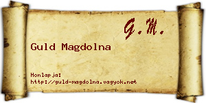 Guld Magdolna névjegykártya
