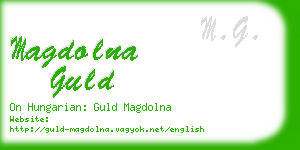 magdolna guld business card